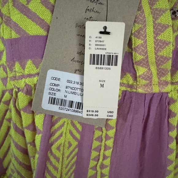 Devotion Twins Ella dress in lilac & neon yellow, NEW NWT, Size M from Anthro - Picture 6 of 9